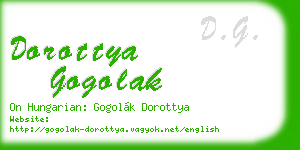 dorottya gogolak business card